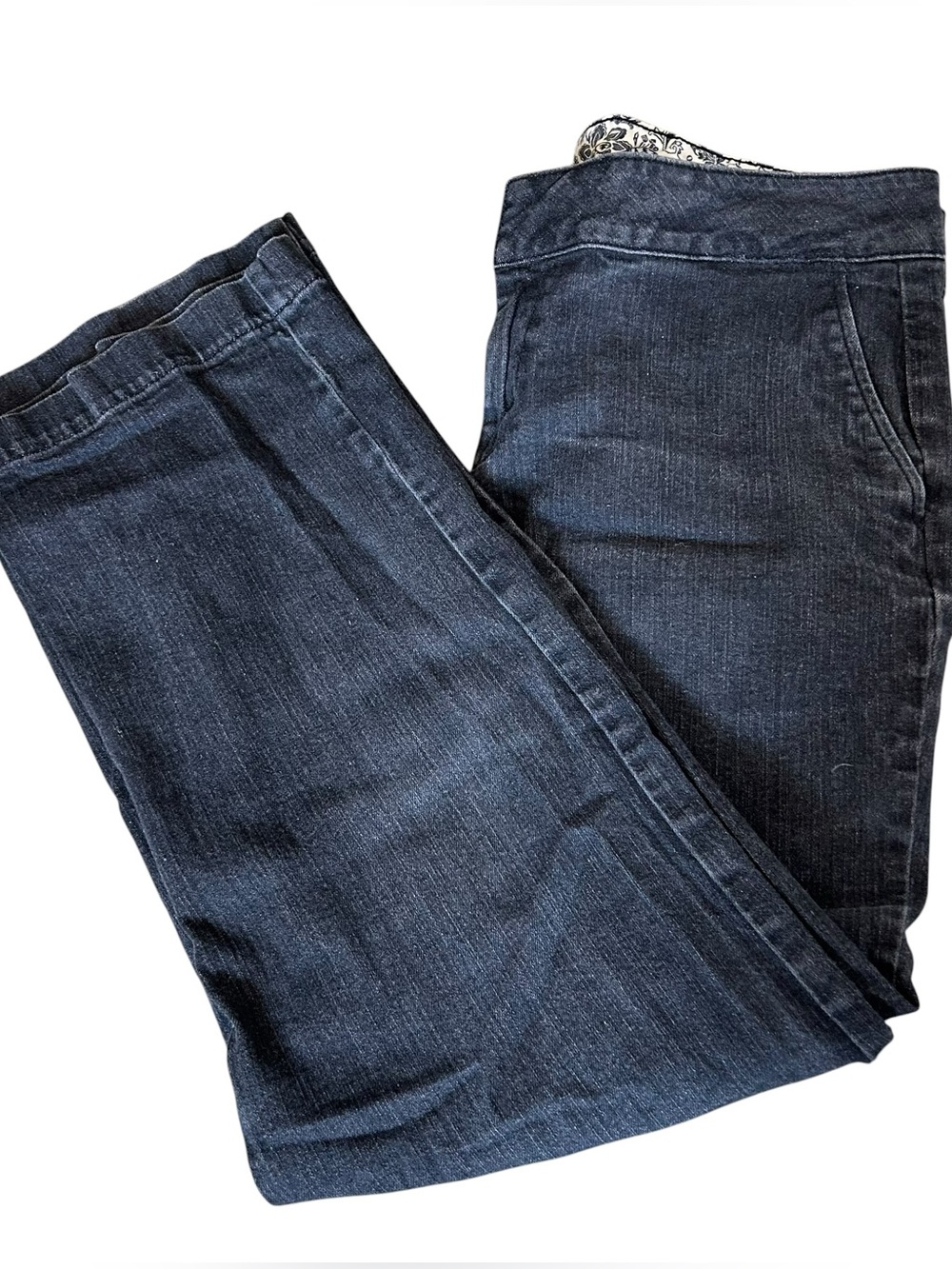 Denim & Co Black Regular Fit Y2K 2000s Jeans Pants Cotton Women’s Size 14P Fit!